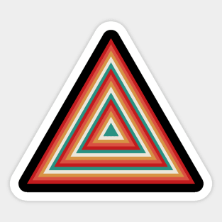 Retro Pop Triangle Sticker